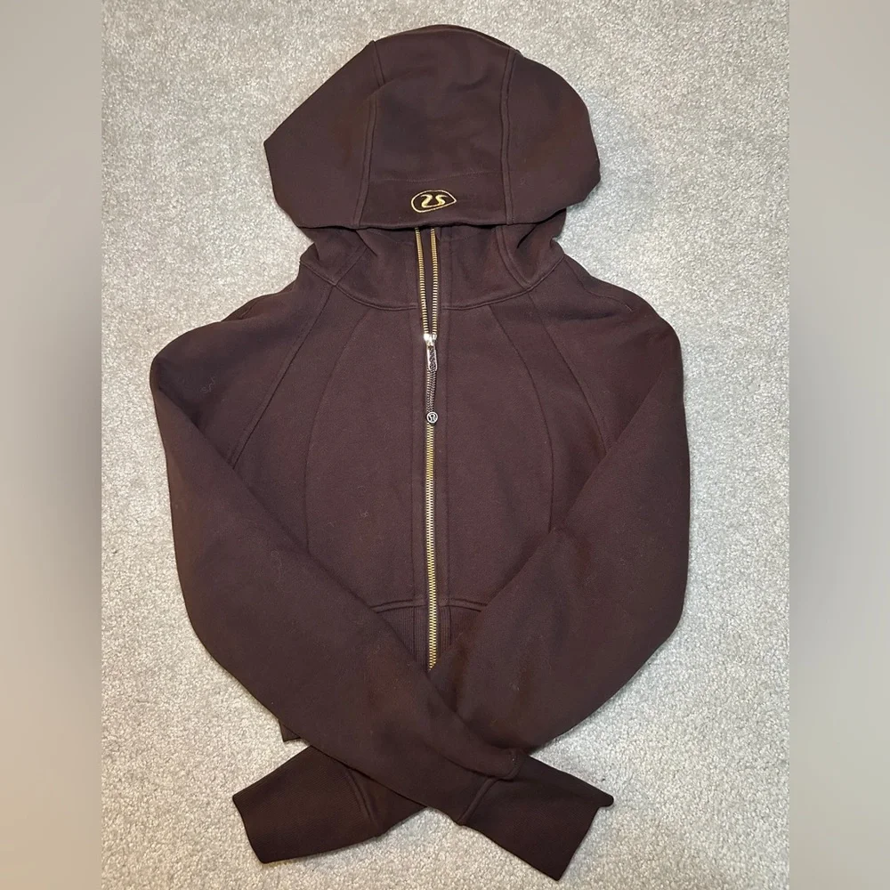 lululemon athletica Brown Full-Zip Hooded Sweatshirt - Picture 1 of 6
